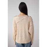 ステッチデザインケーブルニット | AZUL BY MOUSSY | 詳細画像13 