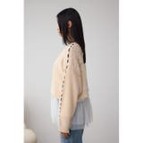 ステッチデザインケーブルニット | AZUL BY MOUSSY | 詳細画像6 