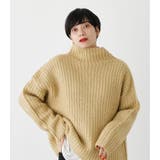 WIDE RIB H／N VOLUME KNIT TOPS | AZUL BY MOUSSY | 詳細画像4 