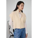 ジップアップニットベスト | AZUL BY MOUSSY | 詳細画像2 