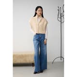 ジップアップニットベスト | AZUL BY MOUSSY | 詳細画像3 