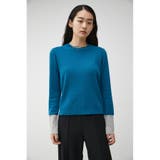 COLOR CUFF BLOCK KNIT TOPS | AZUL BY MOUSSY | 詳細画像25 