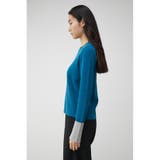 COLOR CUFF BLOCK KNIT TOPS | AZUL BY MOUSSY | 詳細画像26 