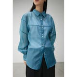 D/BLU3 | FORM SLEEVE SHEER SH | AZUL BY MOUSSY