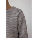 ダイヤ柄ニットトップス | AZUL BY MOUSSY | 詳細画像31 