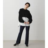 SHORT KNIT SET TOPS 2 | AZUL BY MOUSSY | 詳細画像4
