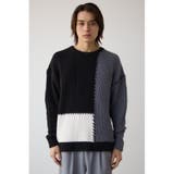 スウィッチングブランケットステッチニット | AZUL BY MOUSSY | 詳細画像17 