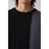 スウィッチングブランケットステッチニット | AZUL BY MOUSSY | 詳細画像20 