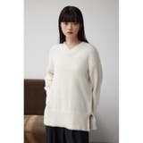 2WAYモヘヤライクVネックニットトップス | AZUL BY MOUSSY | 詳細画像1