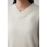 2WAYモヘヤライクVネックニットトップス | AZUL BY MOUSSY | 詳細画像7