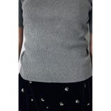 ハーフスリーブクルーネックニットトップス | AZUL BY MOUSSY | 詳細画像24