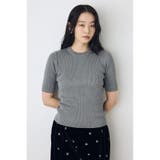 ハーフスリーブクルーネックニットトップス | AZUL BY MOUSSY | 詳細画像16