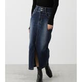 D/BLU3 | HIGH WAIST SLIT DENIM SK ２ | AZUL BY MOUSSY