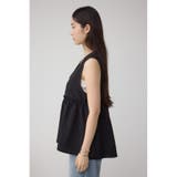 ジップペプラムサイドドロストベスト | AZUL BY MOUSSY | 詳細画像6 