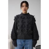 フリンジジャガードニット | AZUL BY MOUSSY | 詳細画像26