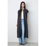 フレンチスリーブロングシャツワンピース | AZUL BY MOUSSY | 詳細画像5
