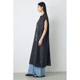 フレンチスリーブロングシャツワンピース | AZUL BY MOUSSY | 詳細画像3