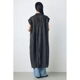 フレンチスリーブロングシャツワンピース | AZUL BY MOUSSY | 詳細画像4