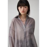 GRY | バックスリットシアーオーバーシャツ | AZUL BY MOUSSY