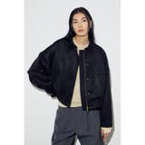 BLK | フェイクスエードショートブルゾン | AZUL BY MOUSSY