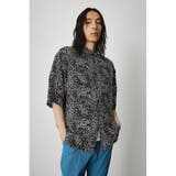 FINE LEAF PATTERN SHIRT | AZUL BY MOUSSY | 詳細画像4