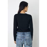 格上げ ヘンリーネックデザインニットトップス | AZUL BY MOUSSY | 詳細画像11