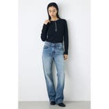 格上げ ヘンリーネックデザインニットトップス | AZUL BY MOUSSY | 詳細画像12