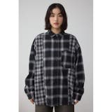 切替デザインチェックシャツ | AZUL BY MOUSSY | 詳細画像4 