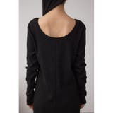 ハーフジップスウェットワンピース | AZUL BY MOUSSY | 詳細画像18 