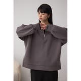 ハーフジップスウェットワンピース | AZUL BY MOUSSY | 詳細画像2 