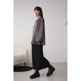 ハーフジップスウェットワンピース | AZUL BY MOUSSY | 詳細画像3 