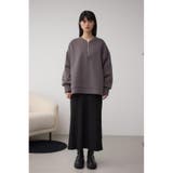 ハーフジップスウェットワンピース | AZUL BY MOUSSY | 詳細画像5 