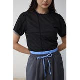 BLK | シアーレイヤードギャザートップス | AZUL BY MOUSSY