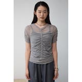 シアーレイヤードギャザートップス | AZUL BY MOUSSY | 詳細画像25 