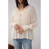 フロントリボン長袖シャツカーディガン | AZUL BY MOUSSY | 詳細画像1