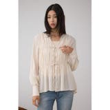 フロントリボン長袖シャツカーディガン | AZUL BY MOUSSY | 詳細画像3