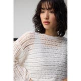 クロップドクロシェニットトップス | AZUL BY MOUSSY | 詳細画像1