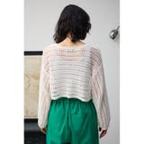 クロップドクロシェニットトップス | AZUL BY MOUSSY | 詳細画像6