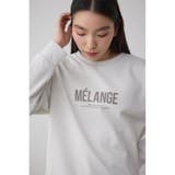 ラメウラケロゴスウェットトップス | AZUL BY MOUSSY | 詳細画像1
