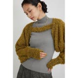 ショートボレロレイヤードセットニット | AZUL BY MOUSSY | 詳細画像3