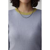 グリッターリブ長袖ニットトップス | AZUL BY MOUSSY | 詳細画像21