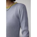 グリッターリブ長袖ニットトップス | AZUL BY MOUSSY | 詳細画像22