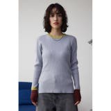 グリッターリブ長袖ニットトップス | AZUL BY MOUSSY | 詳細画像18