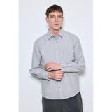 フレンチリネンCOOLMAXストライプシャツ | AZUL BY MOUSSY | 詳細画像25 