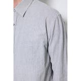 フレンチリネンCOOLMAXストライプシャツ | AZUL BY MOUSSY | 詳細画像31 