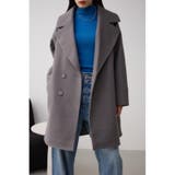 GRY | ビッグラペルコート | AZUL BY MOUSSY