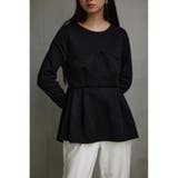 BLK | フェイクスェードビスチェドッキングトップス | AZUL BY MOUSSY