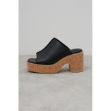 CENTER SEAM CORK WEDGE SANDALS | AZUL BY MOUSSY | 詳細画像13 