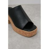 CENTER SEAM CORK WEDGE SANDALS | AZUL BY MOUSSY | 詳細画像16 