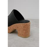 CENTER SEAM CORK WEDGE SANDALS | AZUL BY MOUSSY | 詳細画像17 